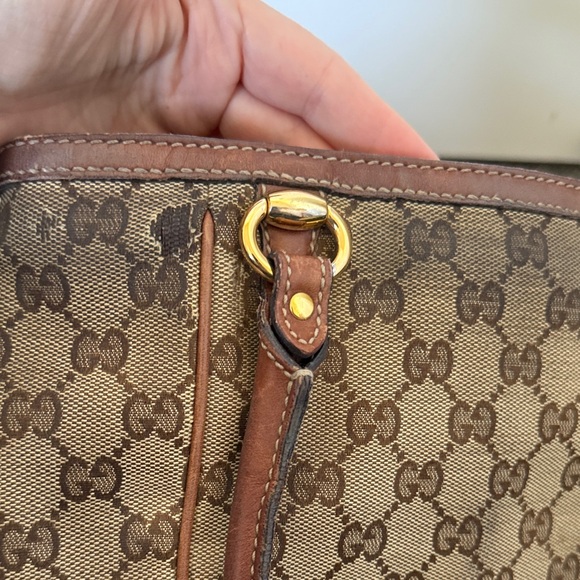 Gucci Brown GG Canvas Tote - Picture 6 of 15
